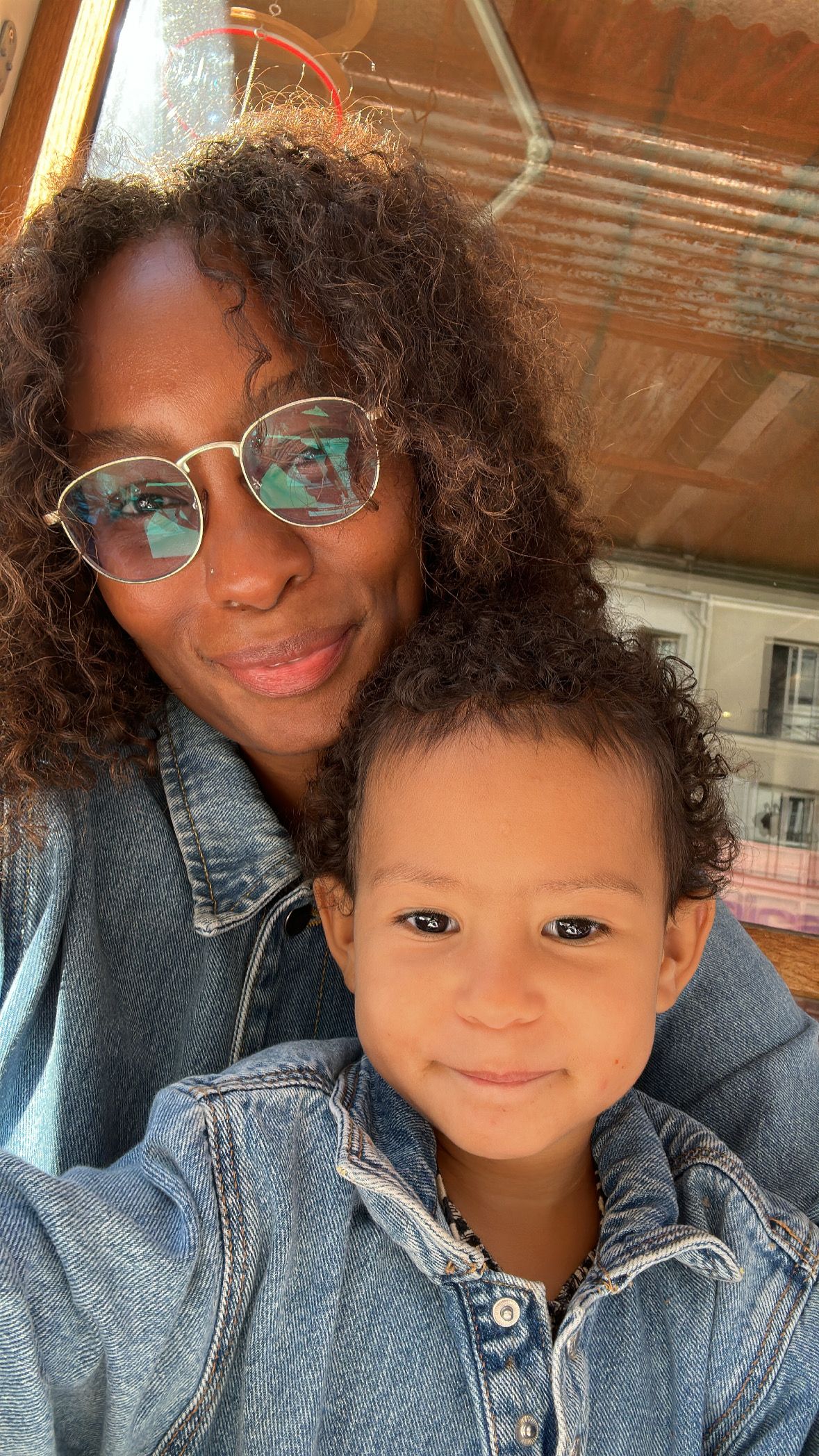 Black mom and baby