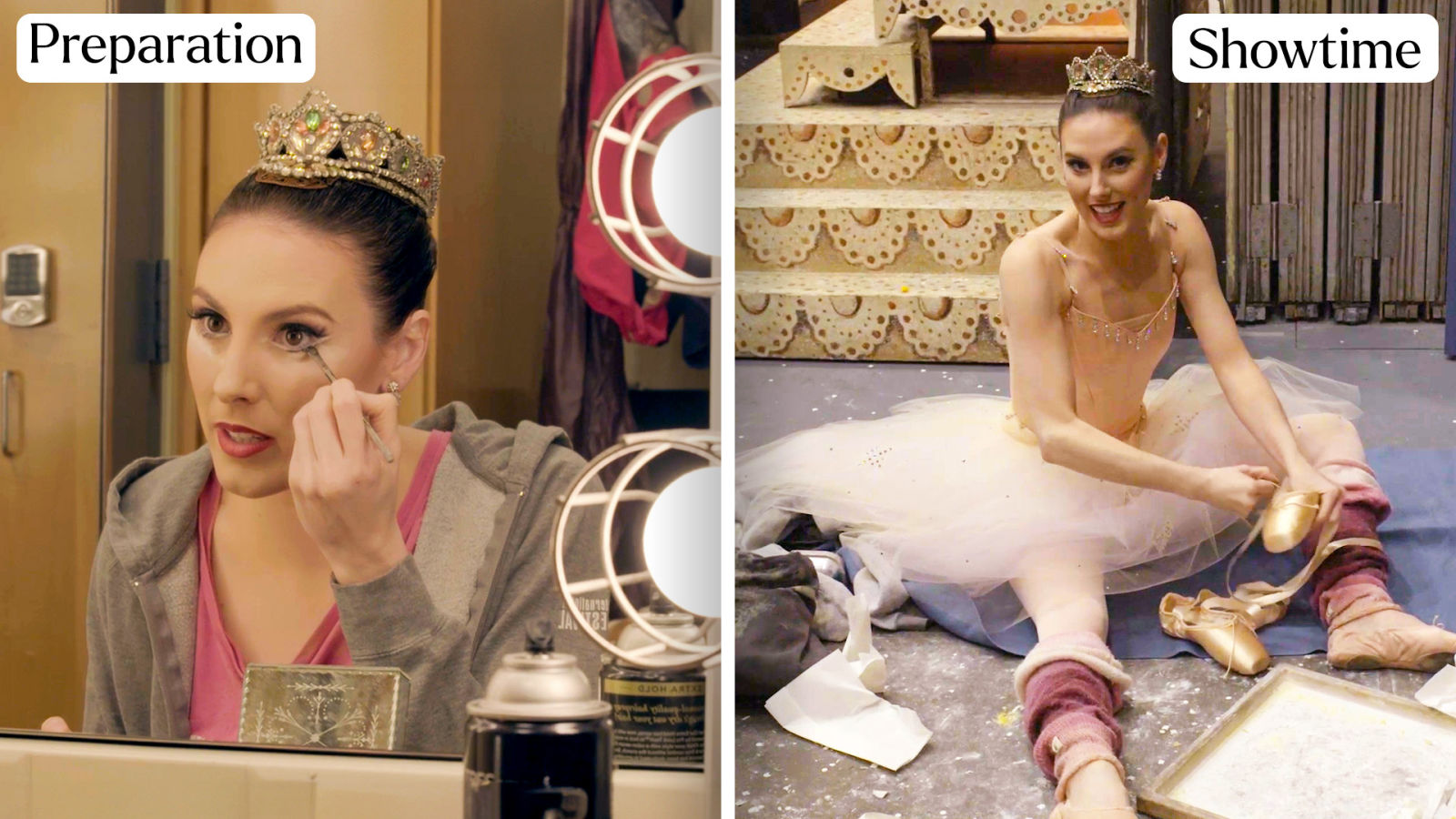 A Ballerina's Entire Routine, from Stage Makeup to the Sugar Plum Fairy Dance