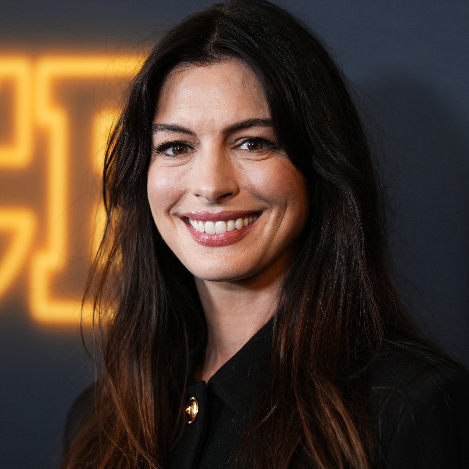 Anne Hathaway Is in Her Power Ponytail Era