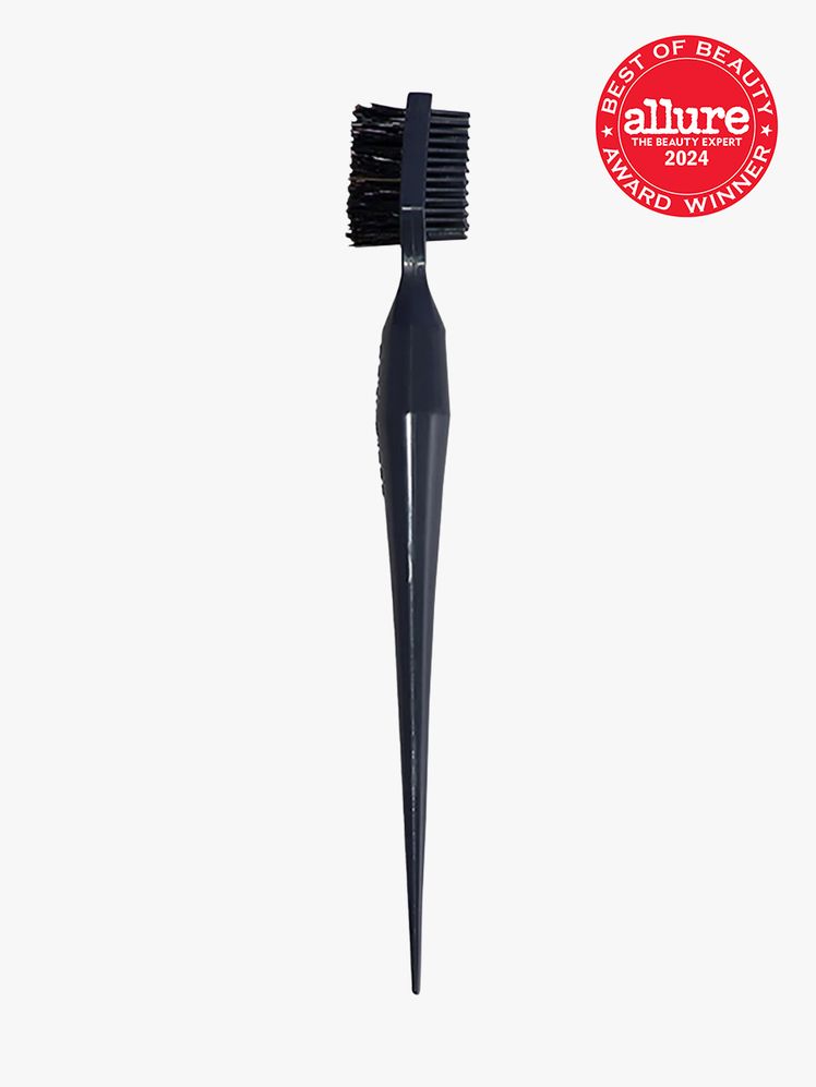 edge control brush in black on light gray background with red and white 2024 allure best of beauty seal