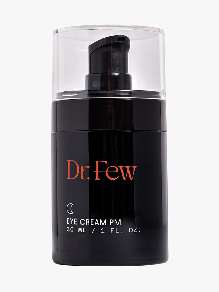 Dr. Few Rejuvenating Eye  SPF 15 squat black bottle on light gray background