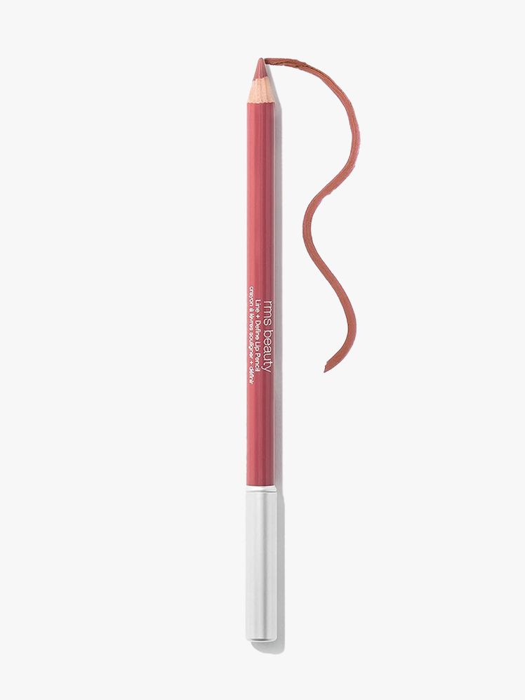RMS Beauty Go Nude Lip Pencil pink lip pencil on light gray background