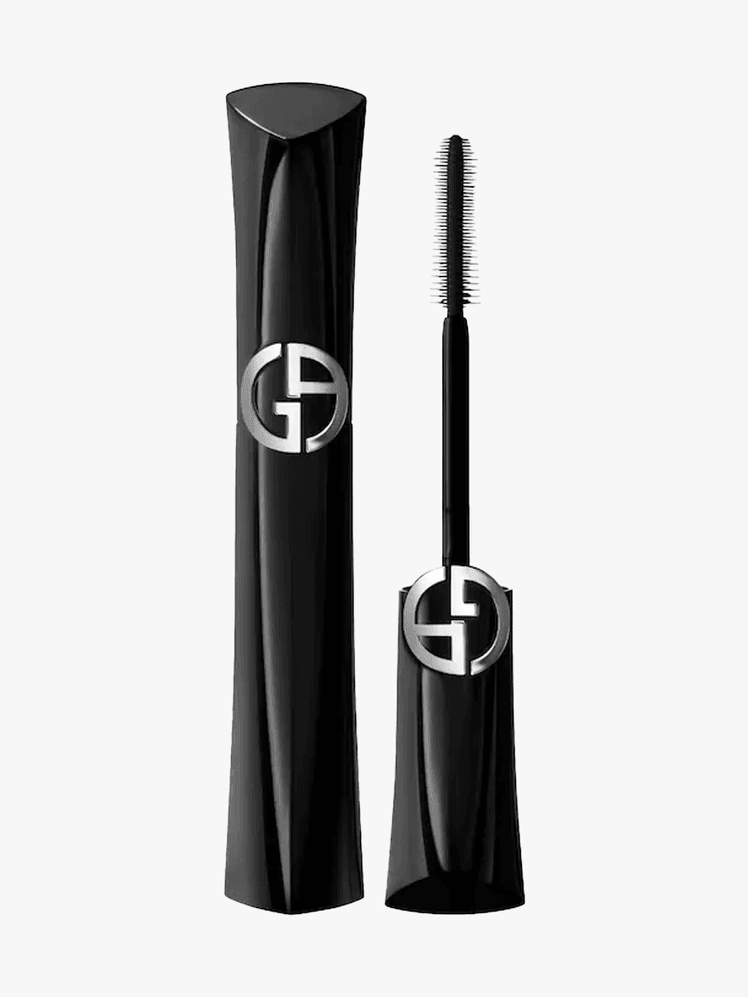 Armani Beauty Vertigo Lift Mascara in branded component on a light gray background