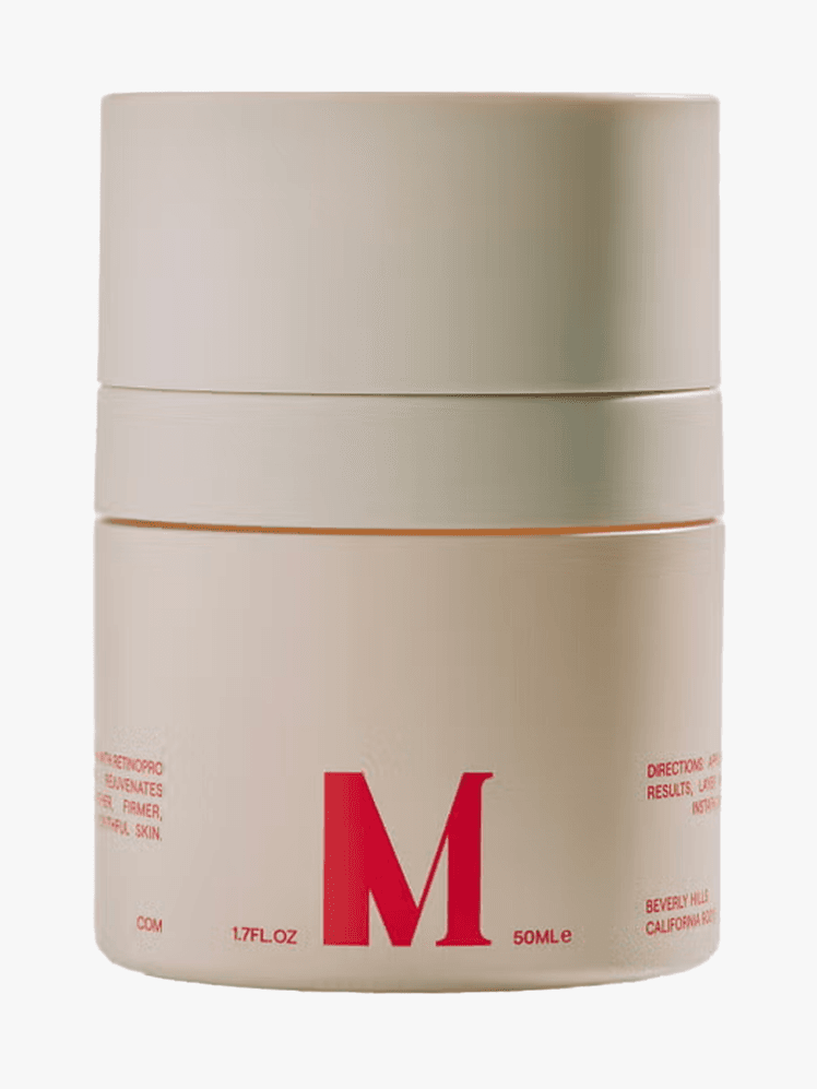 Dr. Diamond's Metacine Instafacial Emulsion Retinopro Growth Factor Night Cream in branded component on a light gray...