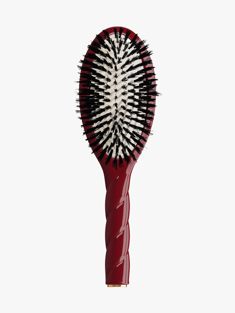 La Bonne Brosse N.01 The Universal Hair Brush in branded component on a light gray background