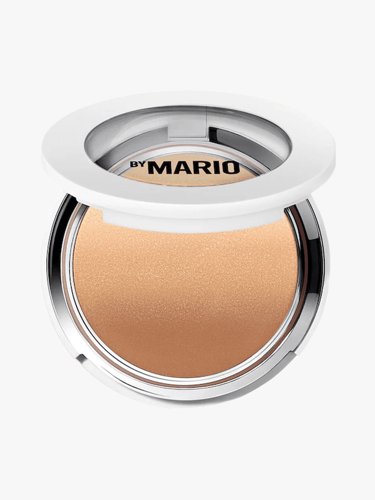 MAKEUP BY MARIO SoftSculpt® Transforming Skin Perfector in branded powder component in radiant finish variant on a light...