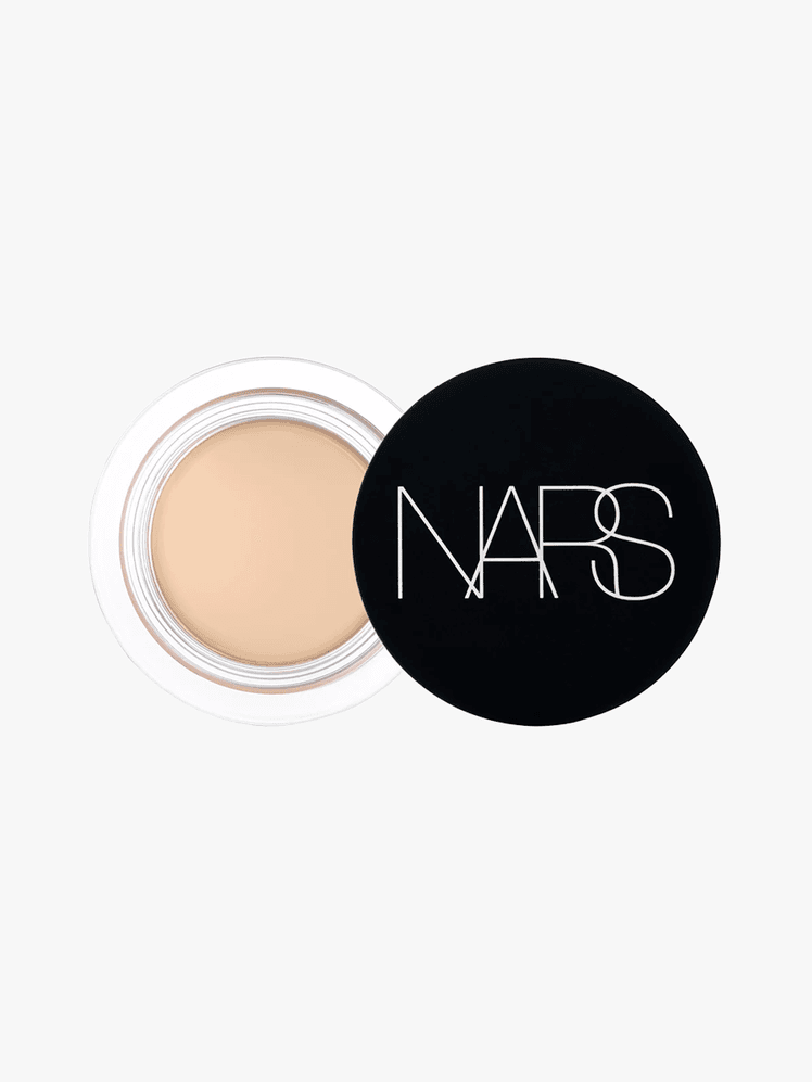 NARS Soft Matte Concealer in branded powder component with black cap on a light gray background