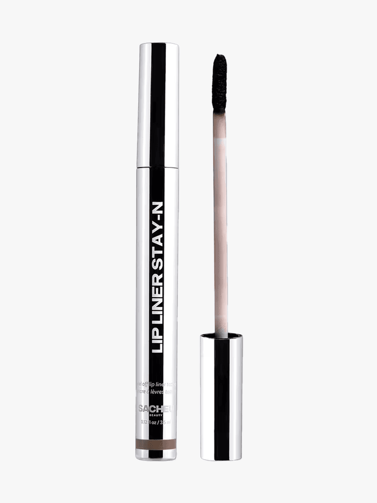 Sacheu Lip Liner StayNPeel Off Lip Stain in branded component on a light gray background