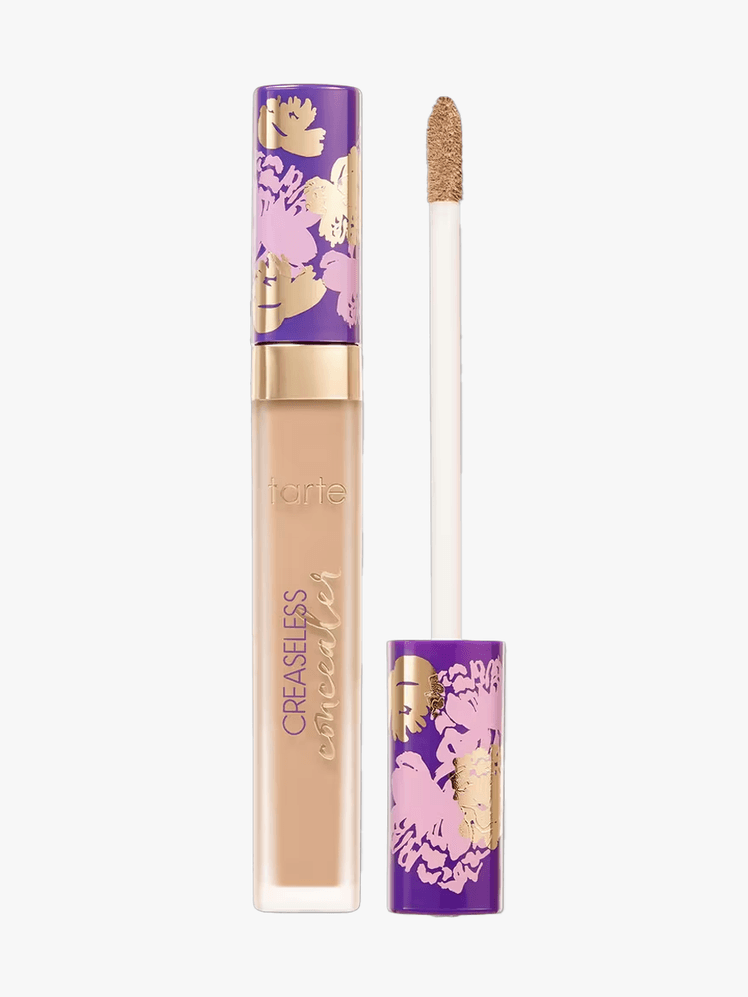 Tarte Maracuja Creaseless Full Coverage Concealer in branded twist up component on a light gray background